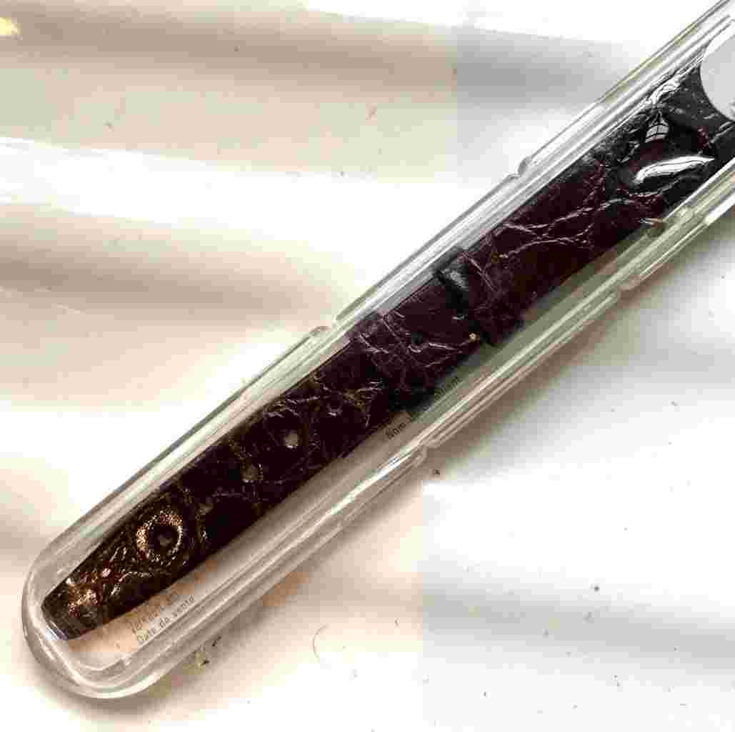 Genuine Calf Leather Hirsch " croco grain " 13 watch strap
