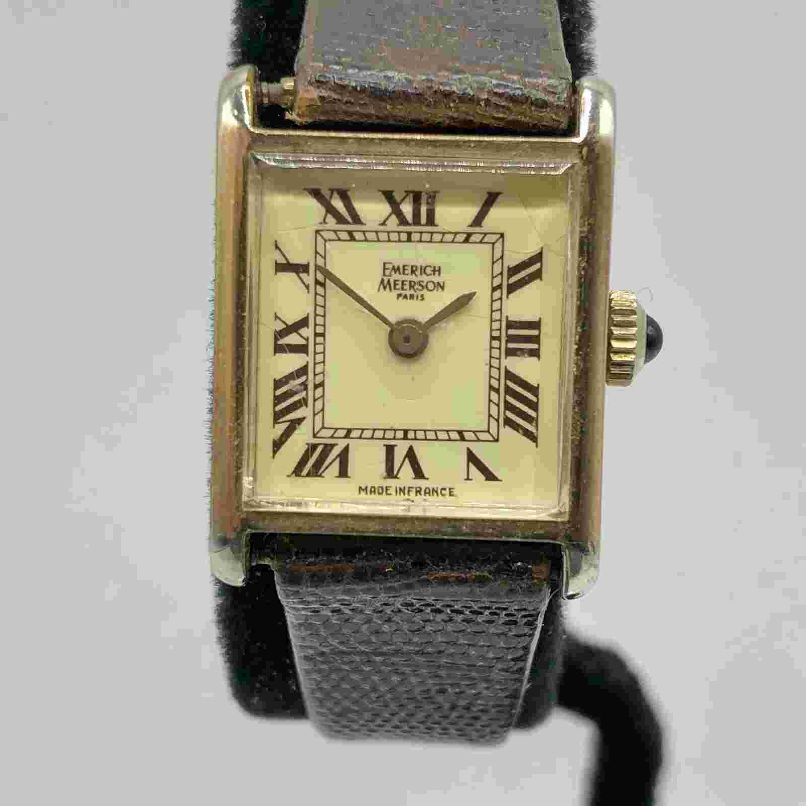Petite Vintage Emerich Meerson Paris Manual Wind Women’s Wrist Watch /b