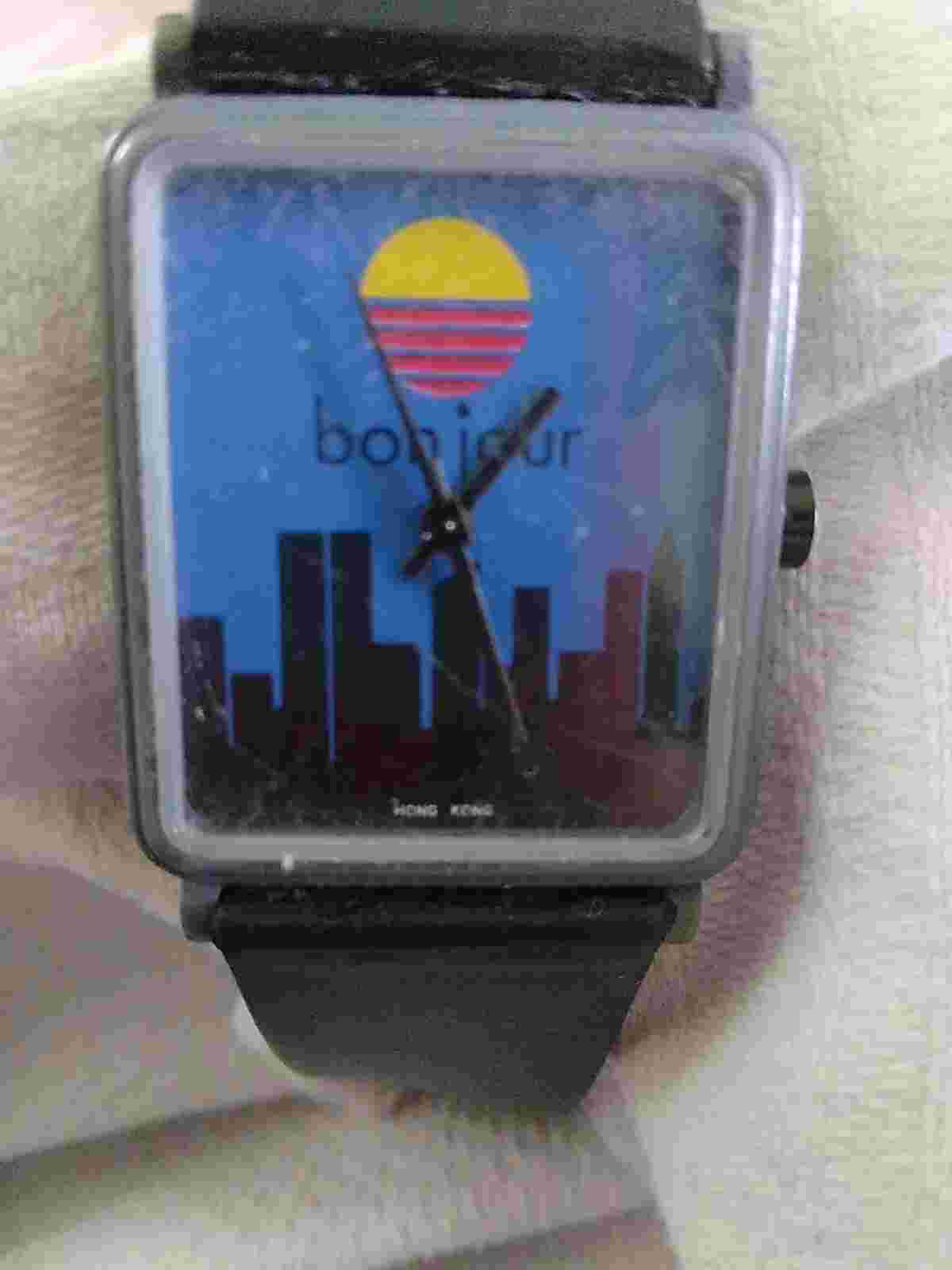 Womans Bonjour Watch Used Vintage 1980s