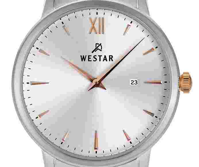 Westar Profile Two Tone Stainless Steel Silver Dial 40215SPN607 Ladies Watch