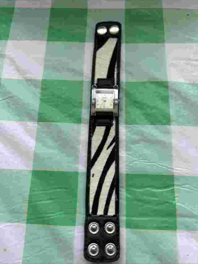 Candies Zebra Silver Tone Women’s Quartz Watch