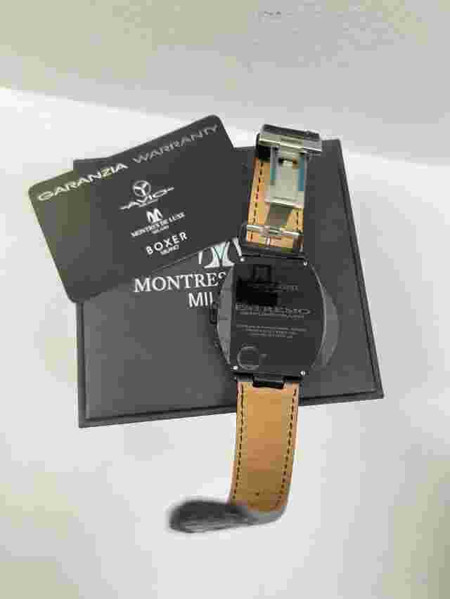 Montres De Luxe Milano Men's Estremo Double Material Chrono w/Date -NEW