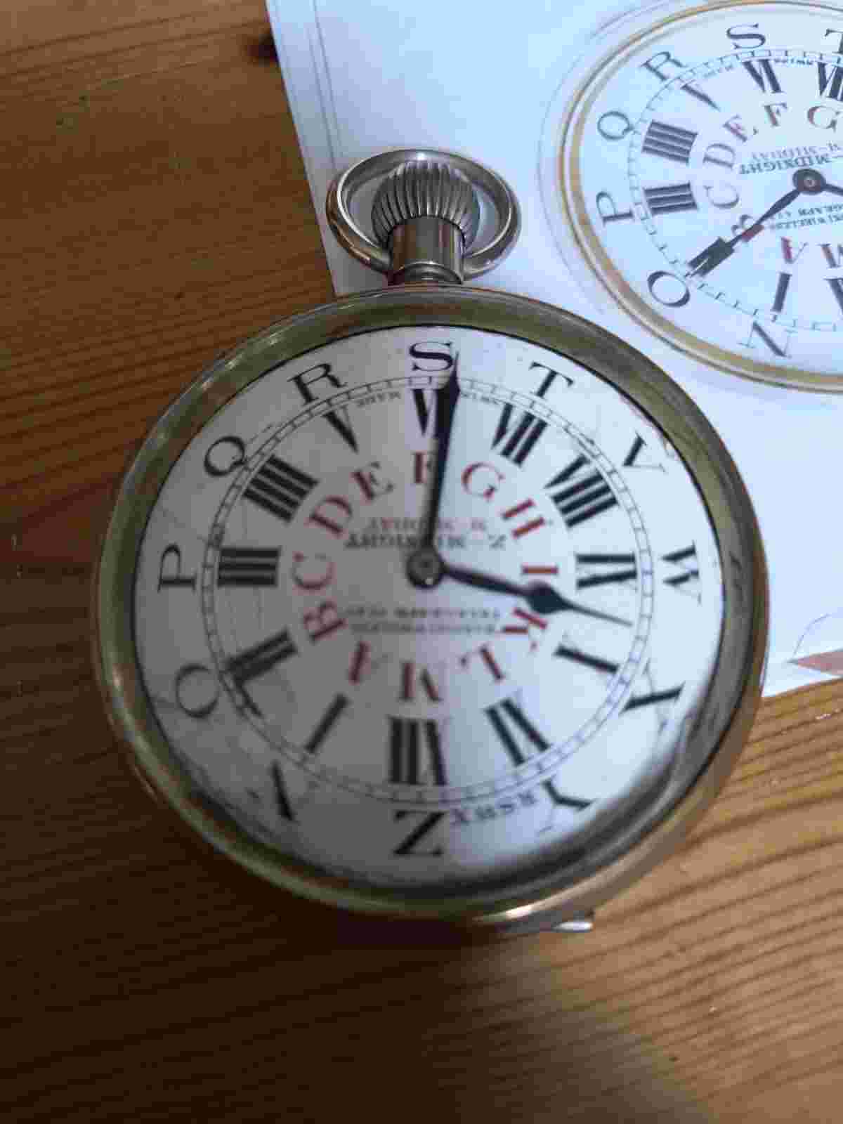 Very Rare Telegraph Pocket Watch Time Code