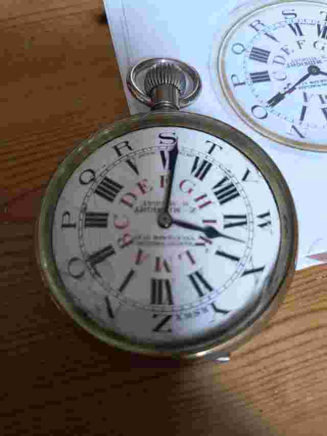 Very Rare Telegraph Pocket Watch Time Code