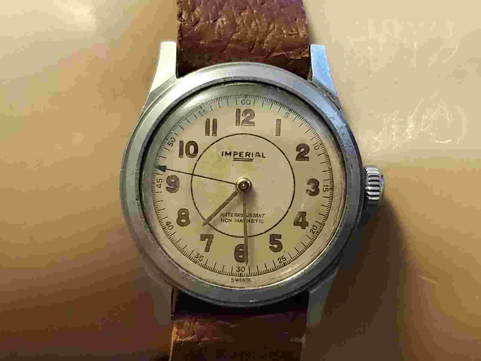 Vintage Imperial WWII Military Manual Wind Men's Watch