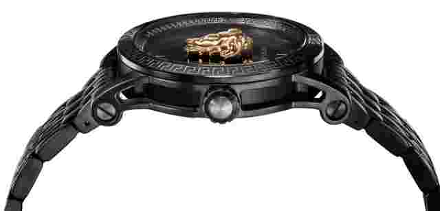 Versace VERD00518 Palazzo Empire rose gold black Stainless Steel Men's Watch NEW
