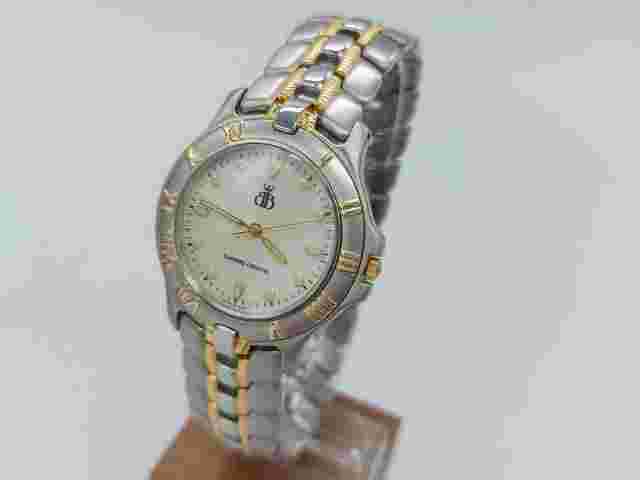 Brooks & Bentley Two Tone Watch With 18K Gold Crown