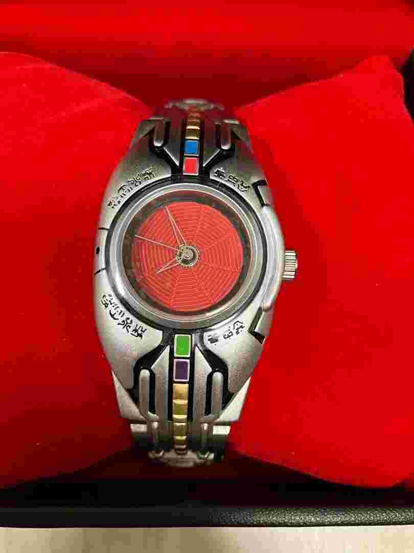 BANDAI Kamen Masked Rider Kuuga Transformation Polyester Watch wristwatch USED