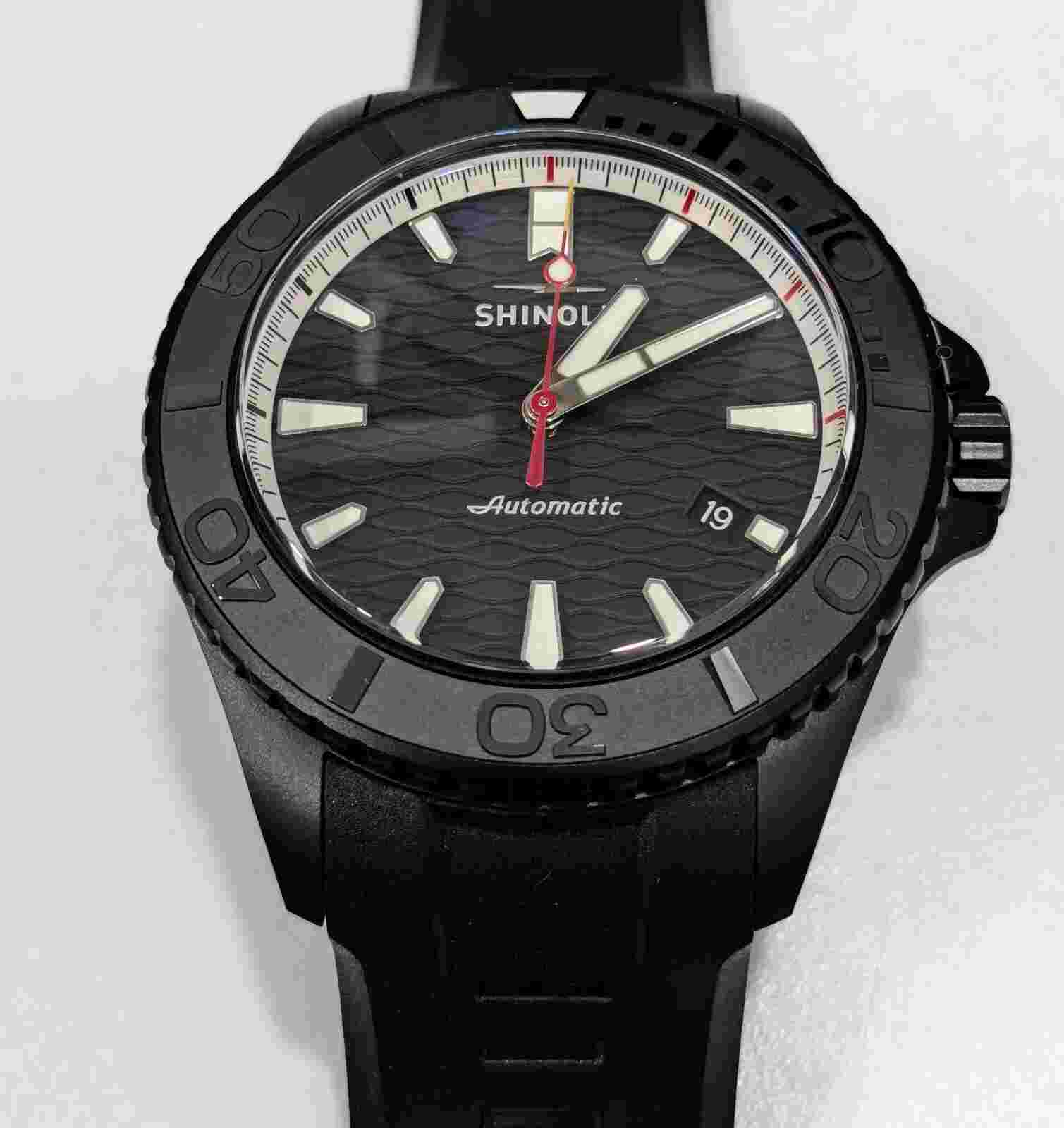 Shinola Ceramic Monster 43mm Mens Watch Automatic