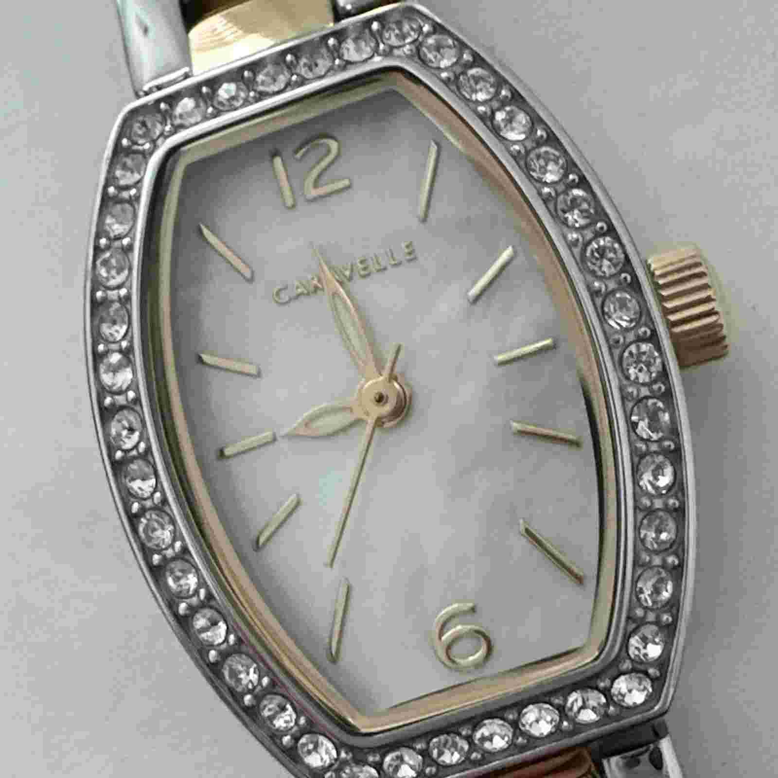 Caravelle Women's Quartz Two-Tone Stainless Steel 18MM Watch 45L168