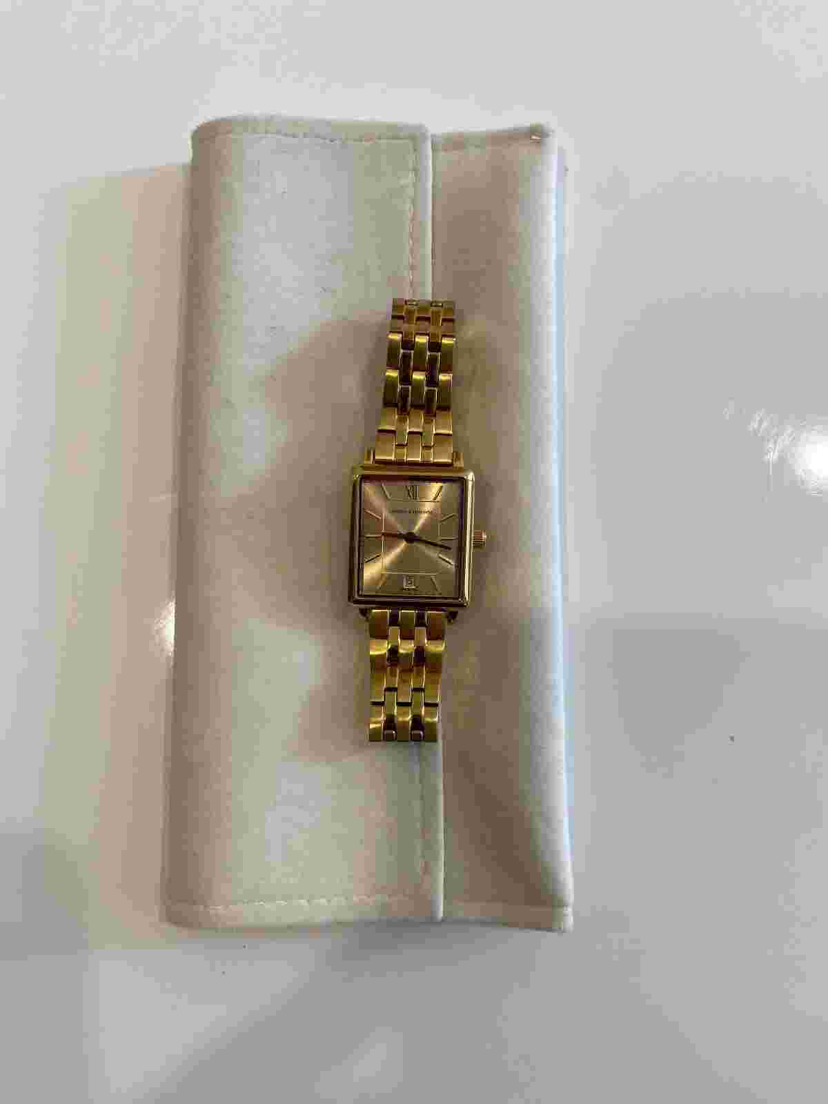 Larsson & Jennings Boyfriend Mini Classic - 31 MM - Gold on Gold - NIB