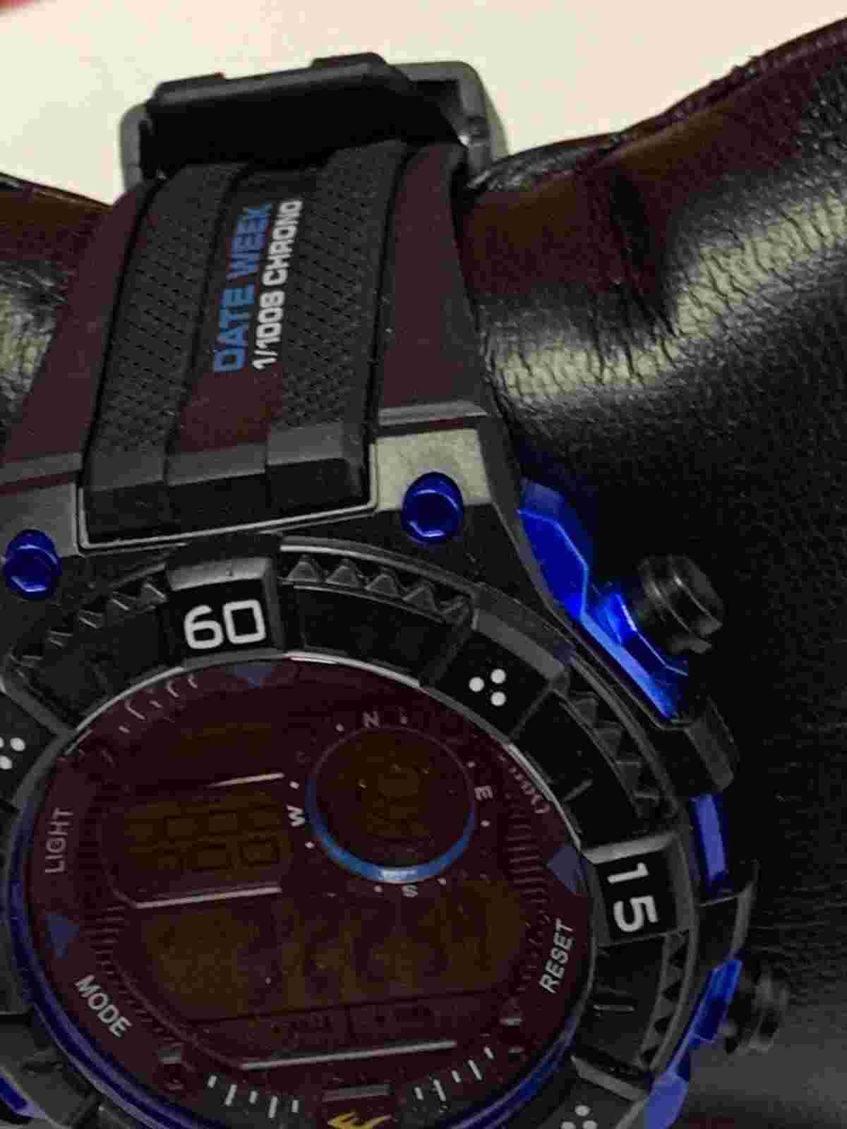 Everlast Men’s  Black Digital Quartz Alarm Chrono Watch Hours~New Battery