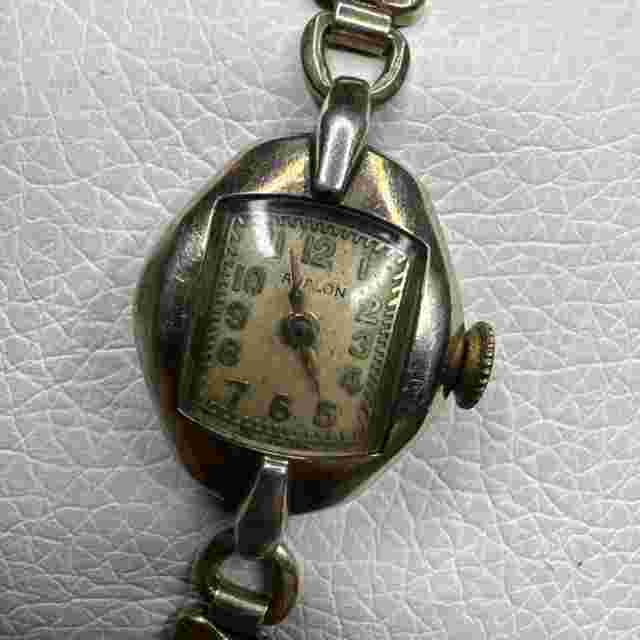 Vintage Ladies Avalon Watch 1/20 10k Gf Band Working