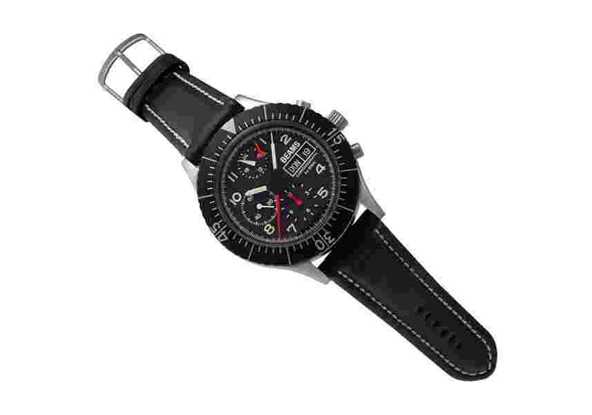 SINN Military Chronograph 156.B Beams Limited Mens Automatic Watch Black Vintage