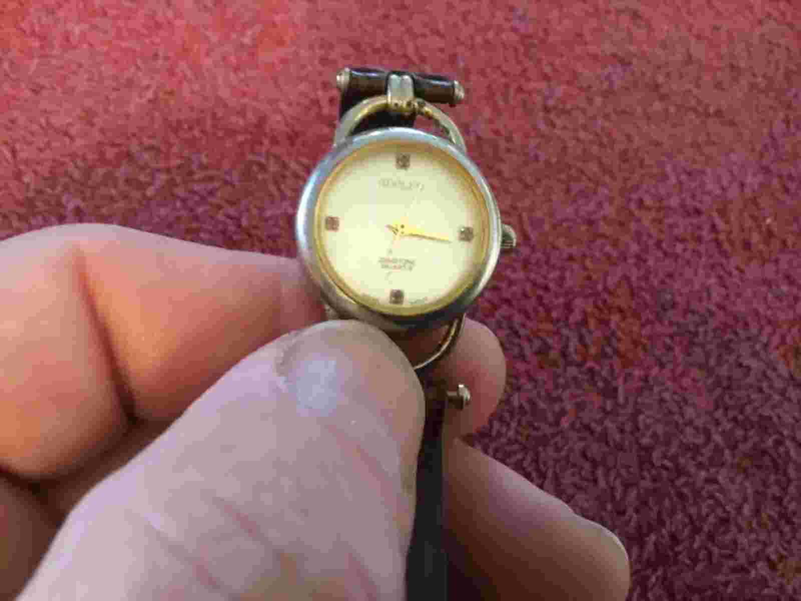 Adolfo Gemstone Quartz Ladies Wrist Watch