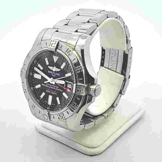 Breitling A32390 Stainless Steel Avenger II Automatic GMT Watch
