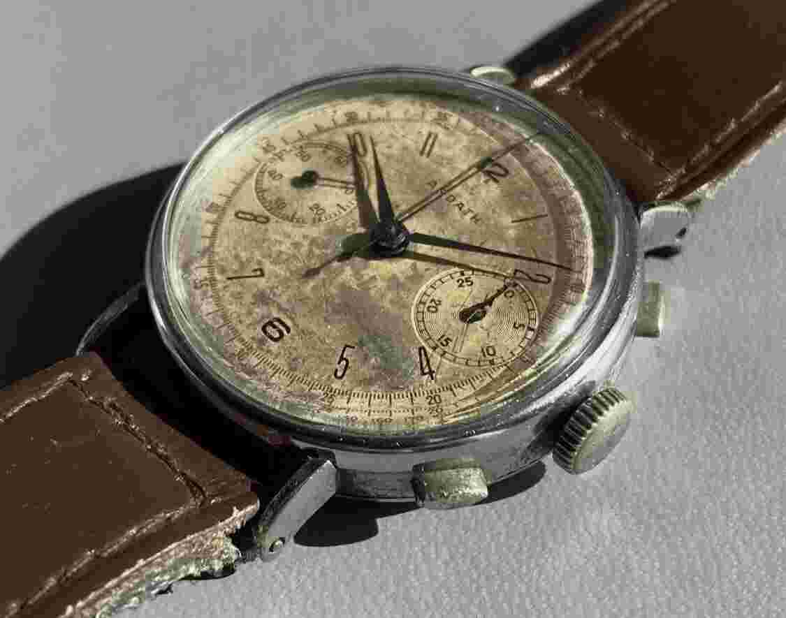 Vintage Ardath Chronograph Wristwatch. Cal. Landeron 39  35.5mm