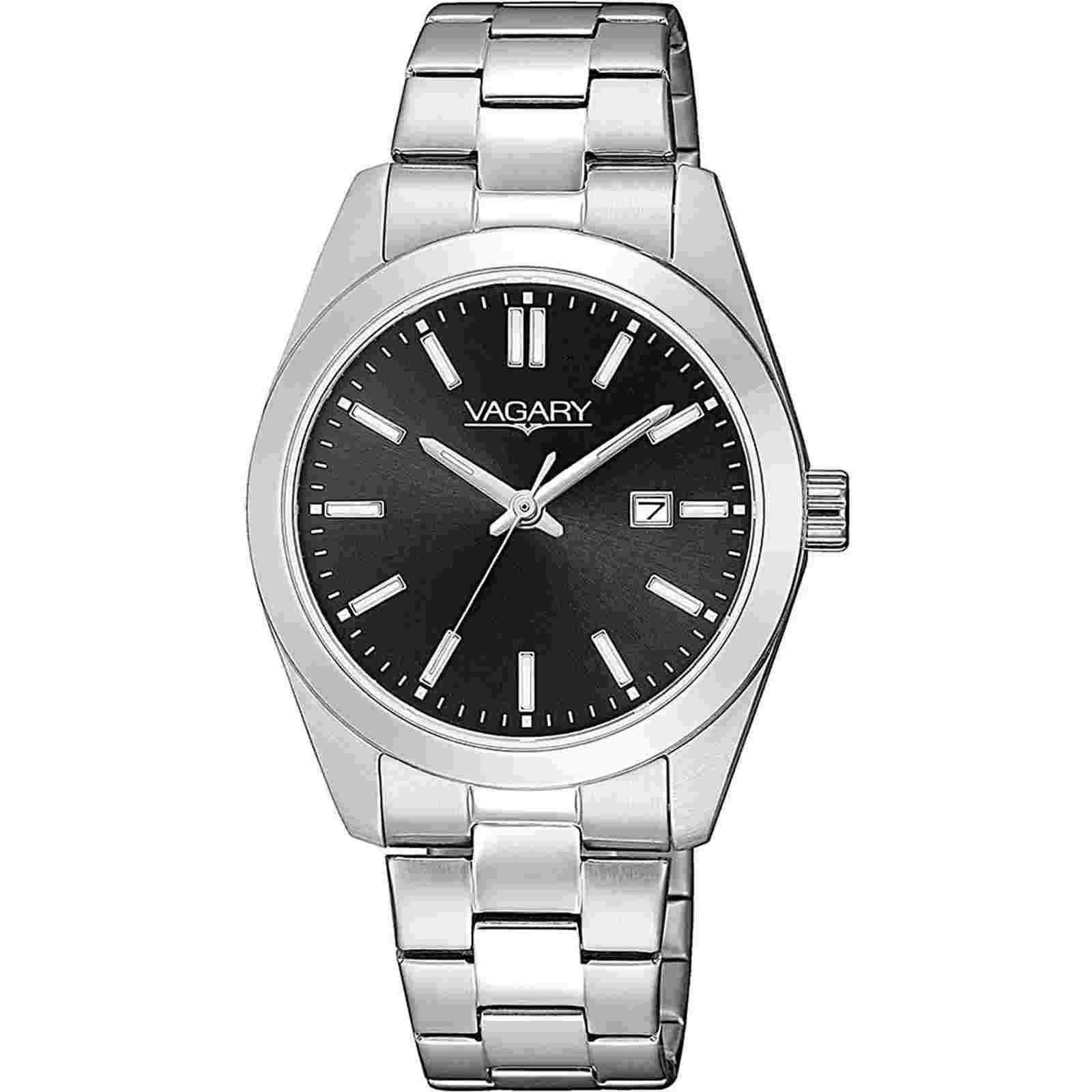 Orologio VAGARY by CITIZEN Lady in Acciaio IU2-715-51 Black