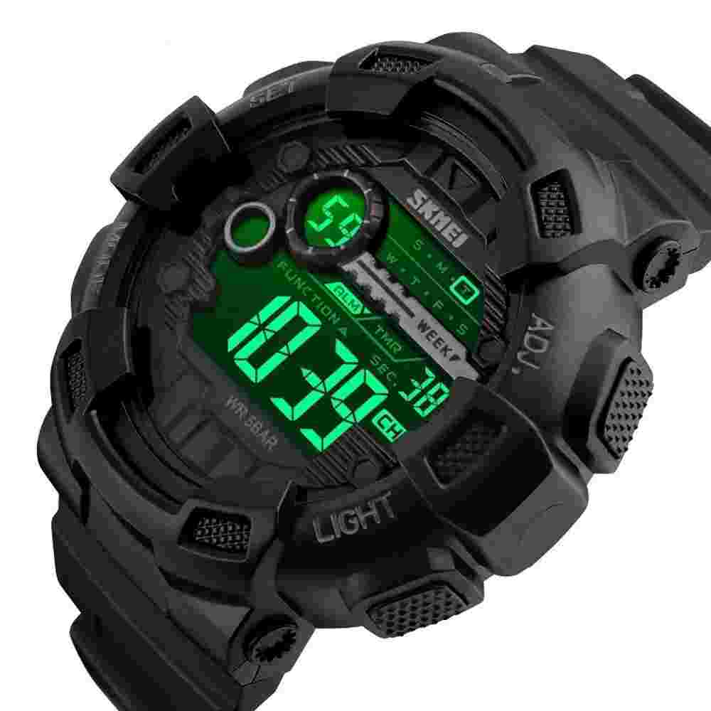New 5Bar Waterproof Sport Watch | Chrono, Alarm, Date, LED, Multifunction