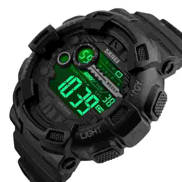 New 5Bar Waterproof Sport Watch | Chrono, Alarm, Date, LED, Multifunction