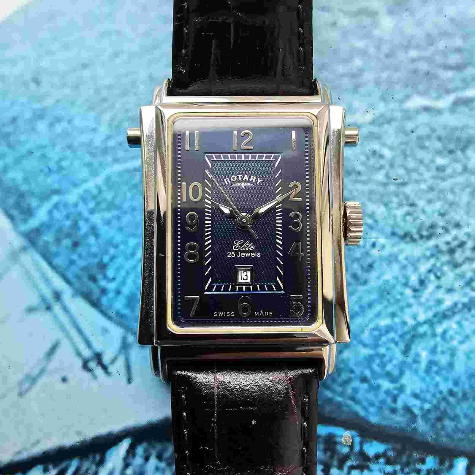 Rotary Elite Reverso Automatic Watch Box & Papers