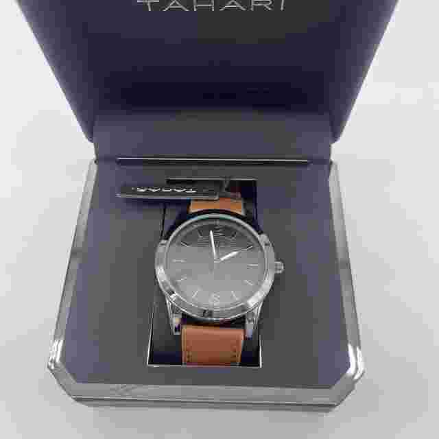 NEW Tahari Watch Leather Band Watch