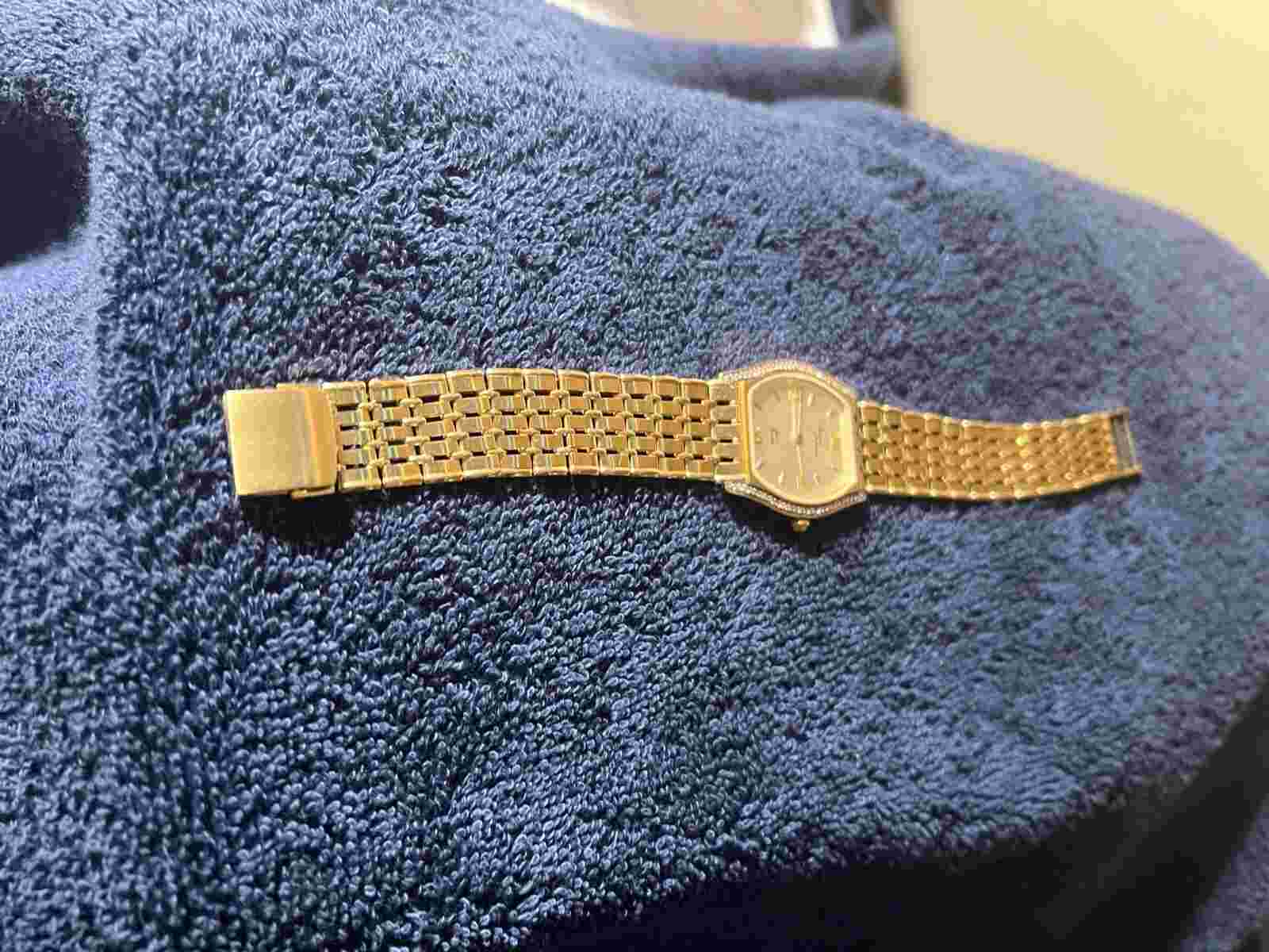 gold watch 14k men. michael anthony swiss quartz