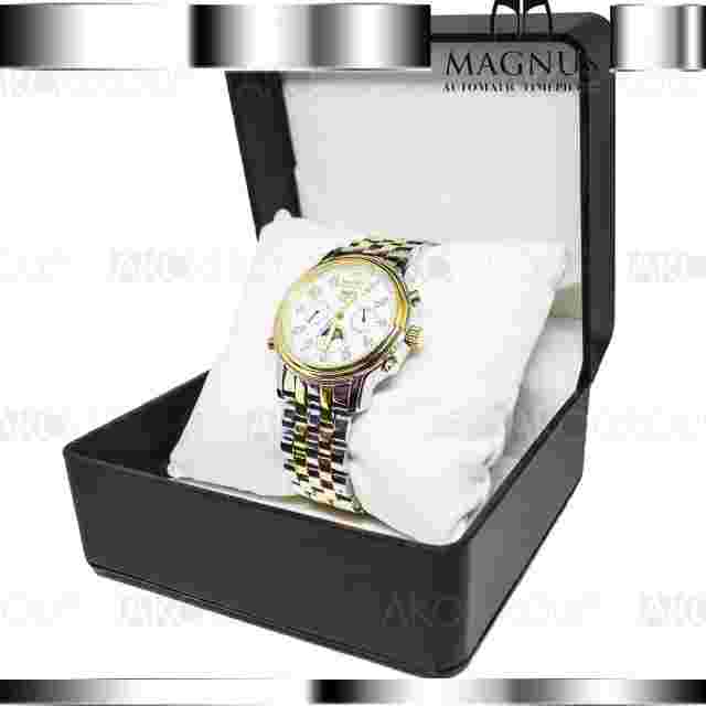 Magnus M104MTT85 Lugano Chrome Stainless Steel 3atm Resist Automatic Mens Watch