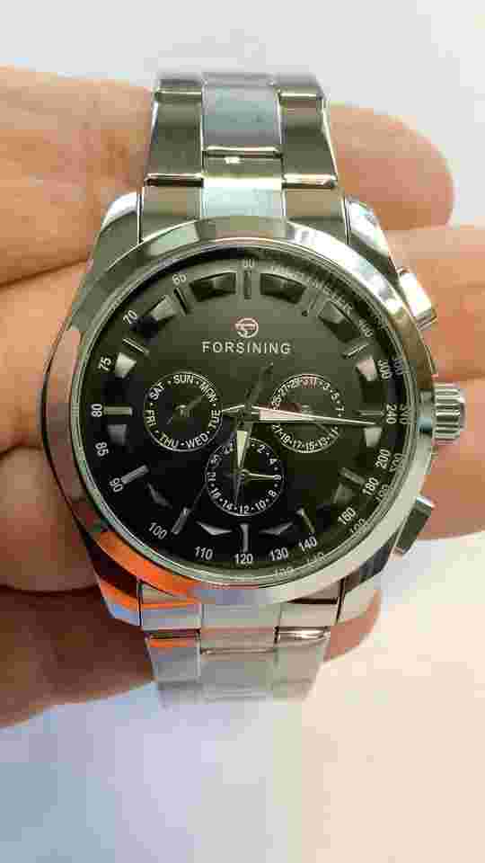 Forsining Mens  BIG 45mm  Luxury Watch Working Sub-Dials. Great Gift Idea.