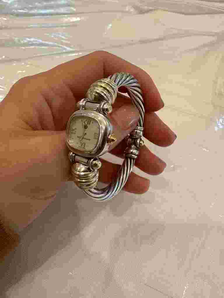 DAVID YURMAN 6'' size Lady's Wristwatch STERLING SILVER WATCH (GEP011635)