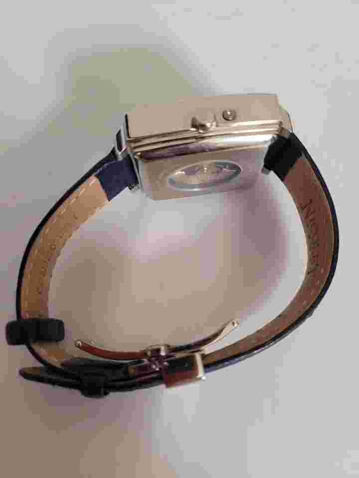 Nicolet 1886 Automatic Genuine Ostrich Band Automatic Open Heart Watch