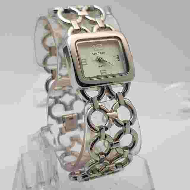 Cote d' Azur women's Watch White Dial Stainless Steel Silver Band....NEW BATTERY