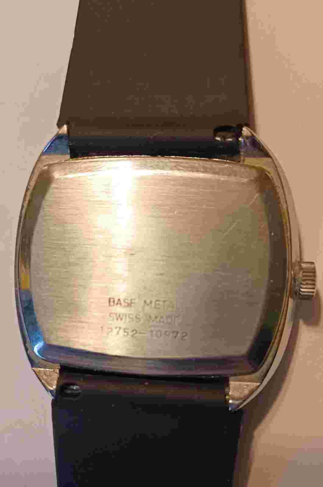 Vintage Sheffield jump hour digital Swiss men's wrist watch Stainless steel blue