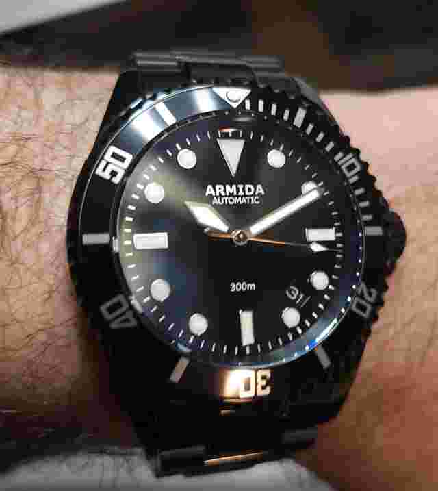 Armida A2 Dive Watch PVD Shipped from USA