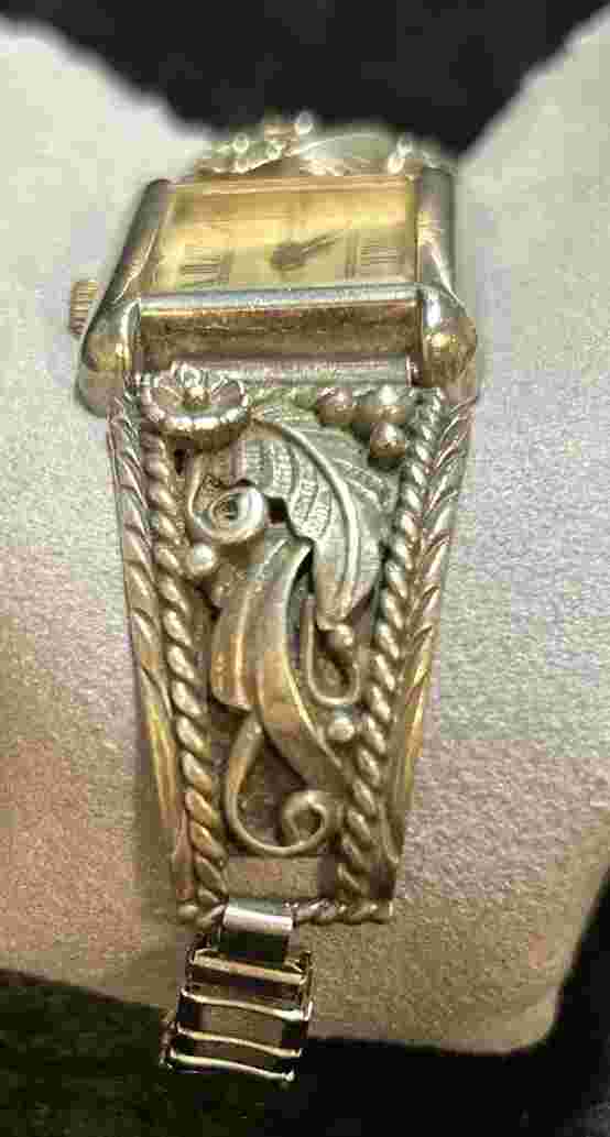 Working Montana Silversmiths Ladies Watch Western Southwest Sterling Watch Band