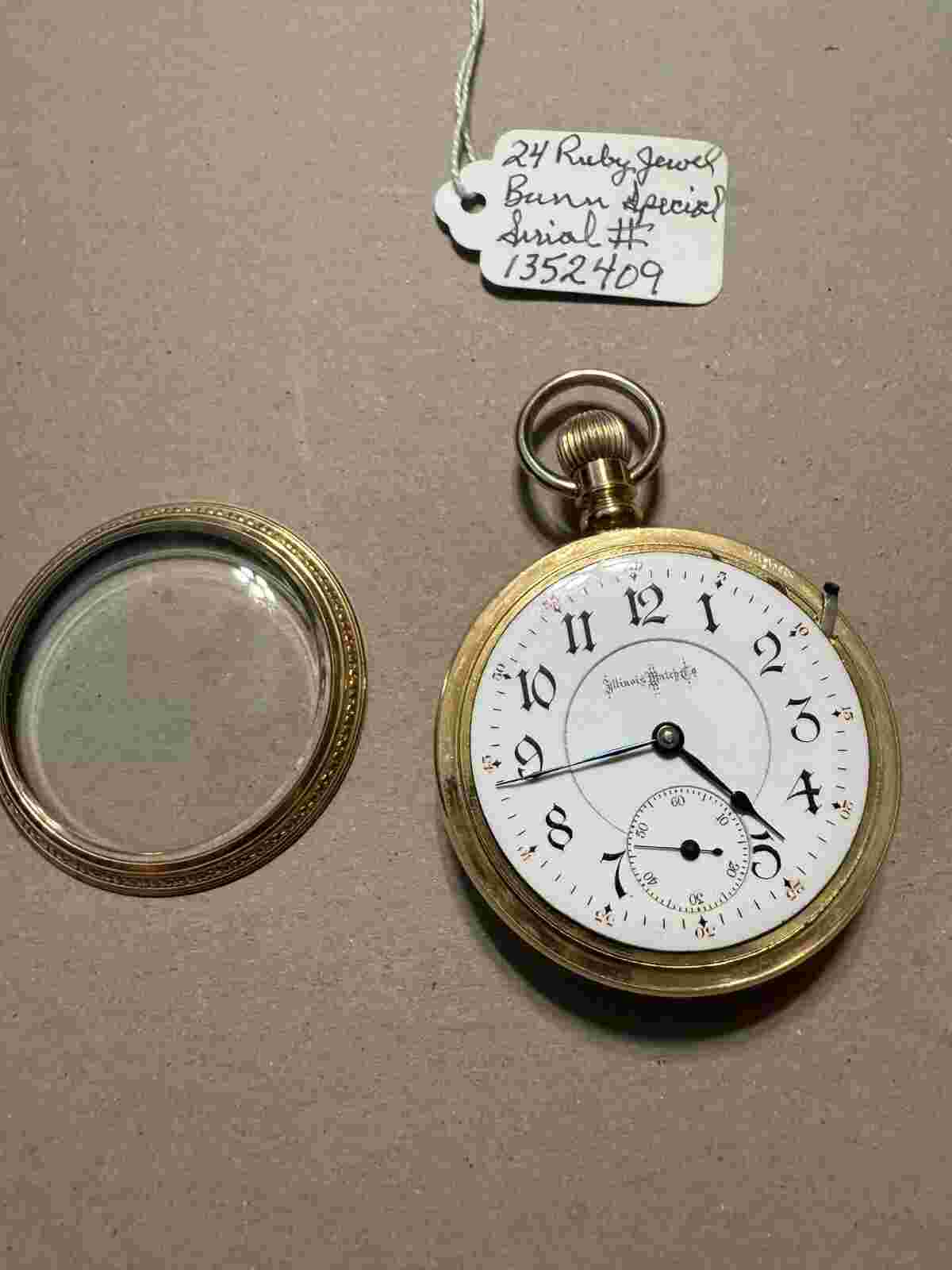 u get 2 1897 Illinois RR Bunn Special 18s 24J Pocket Watch Consecutive serial #s