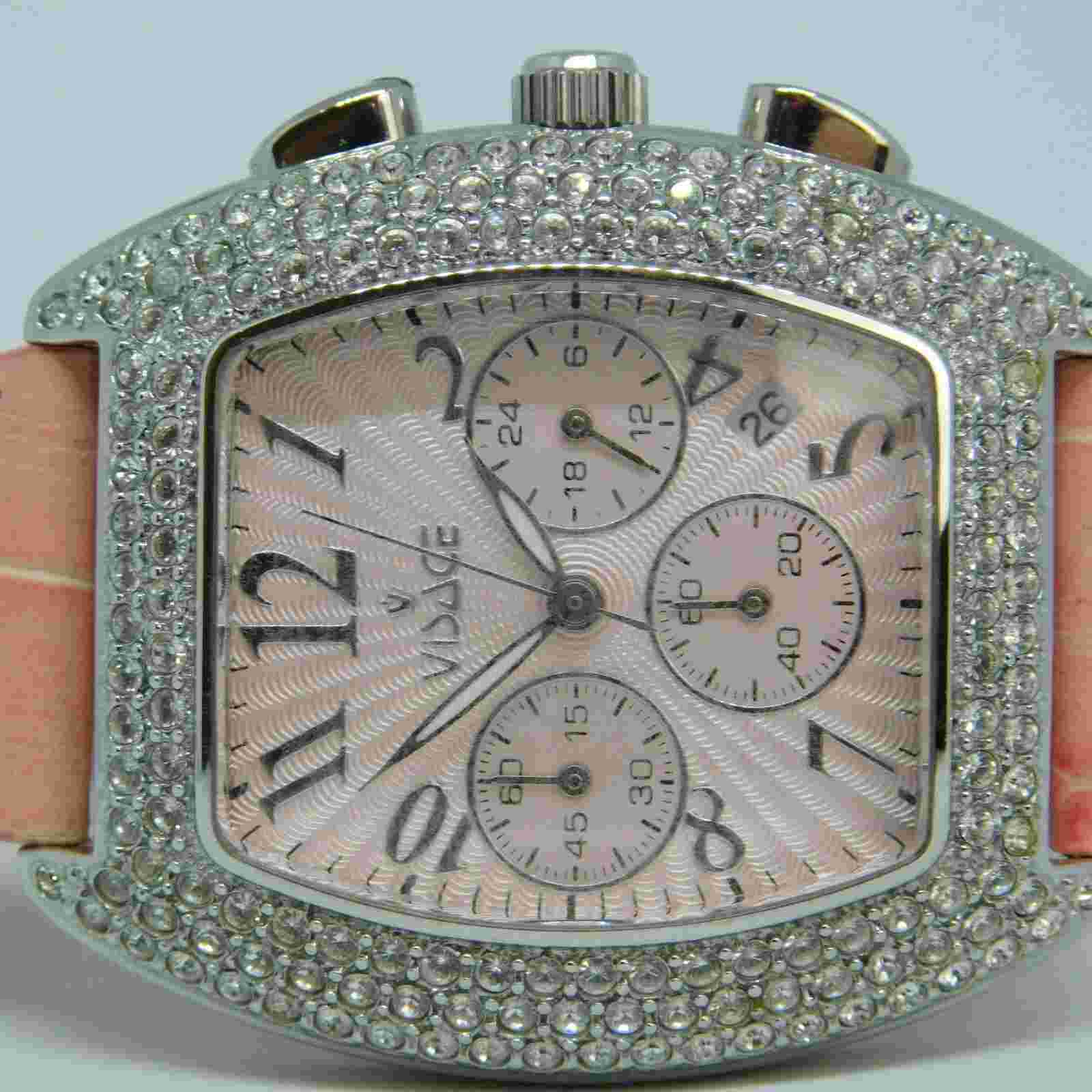 VISAGE 13683 All Stainless Steel Quartz Analog Women's Watch Battery