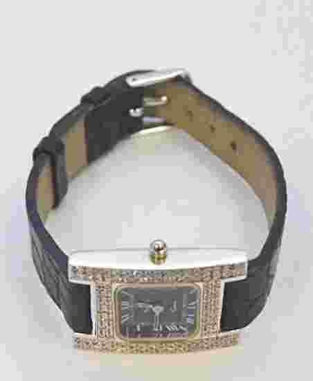 W582- Ladies 14k White Gold Diamond VICENCE Swiss Quartz Movement Watch