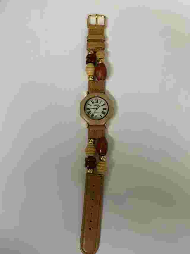 Women’s Sasson Quartz Wooden Watch