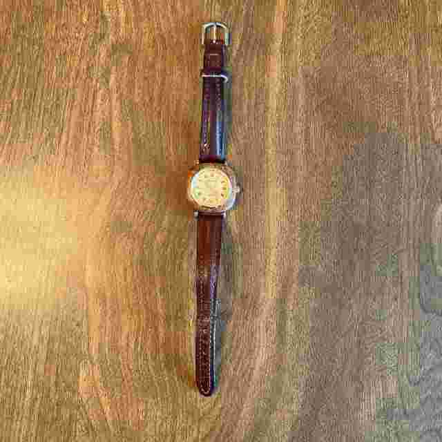 Tense Wooden Watch Leather Band - Japan Movement - Needs Battery