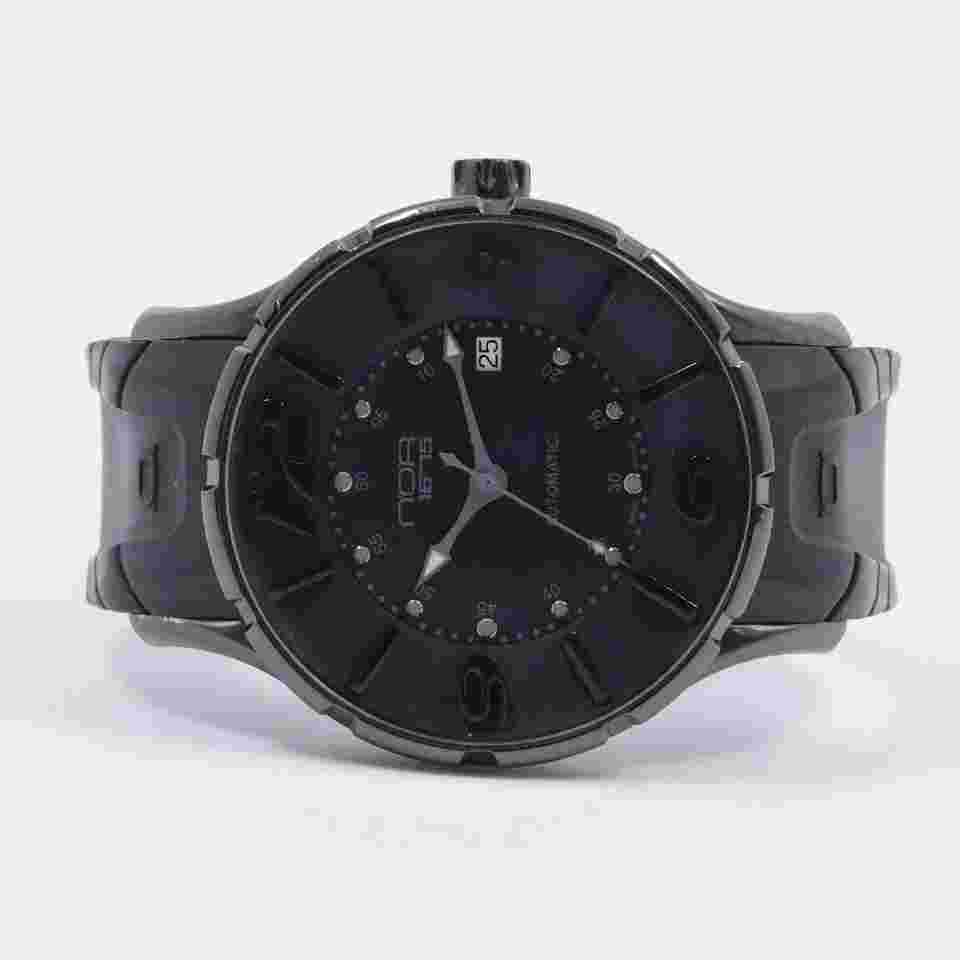 NOA Automatic Men's Watch Black Dial Genuine Rubber Strap 16.75 GA007