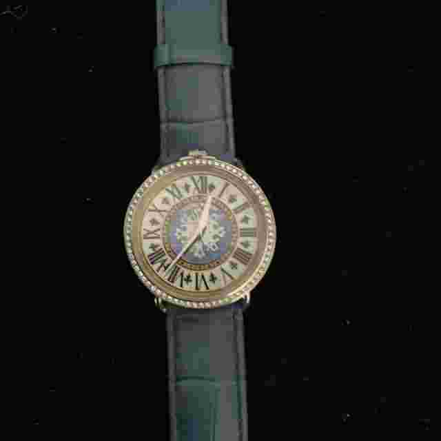 Womens Blue Capri Watch W/CZ Face, Original Packaging, New Battery