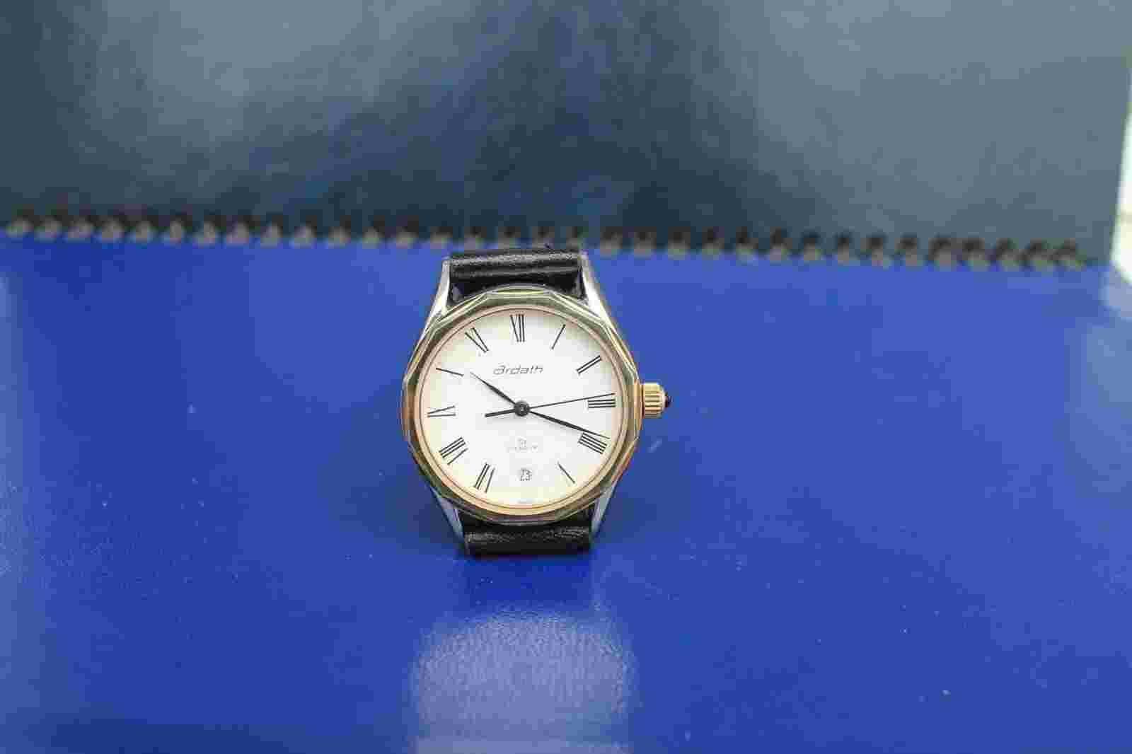 Swiss Ardath Qz Geneve  Men's Wrist Watch Quartz 6 Jewels Cal. ETA
