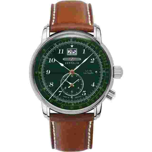 Zeppelin 8644-4 Men's Los Angeles Dual Time Wristwatch