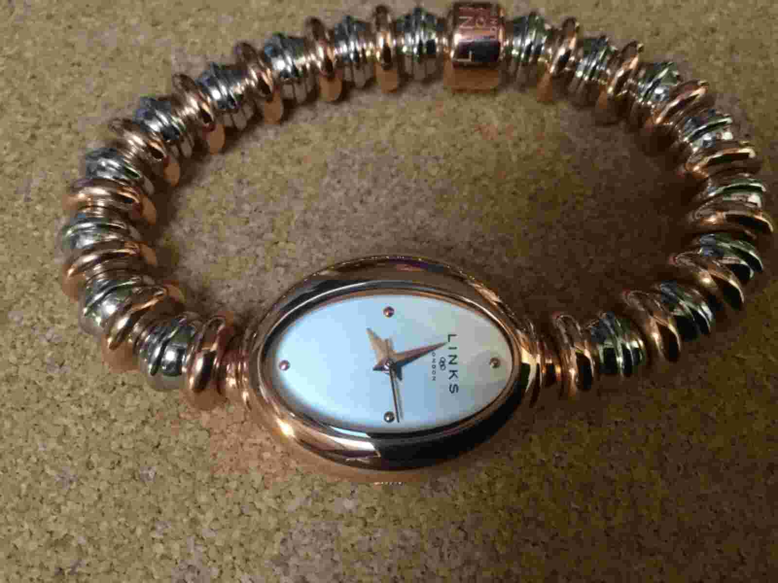 LINKS OF LONDON Ladies Sweetheart Steel and Rose Gold Watch Product Code: 6010.2