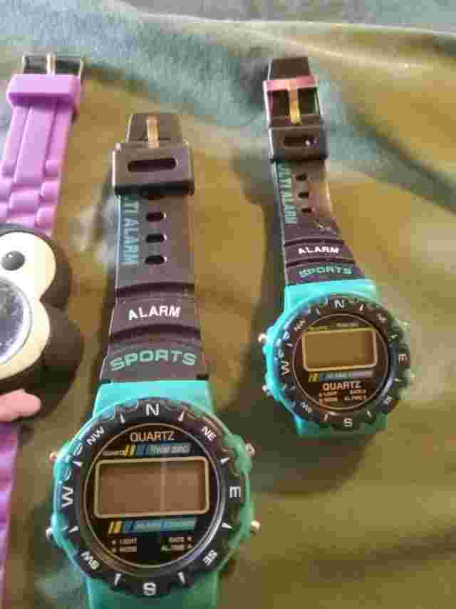man and womens quartz digital ,and childs penguin watch
