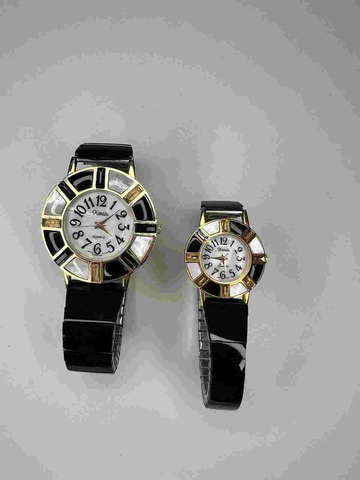 Xanadu Enamel Quartz Stretch Band Vintage Watch