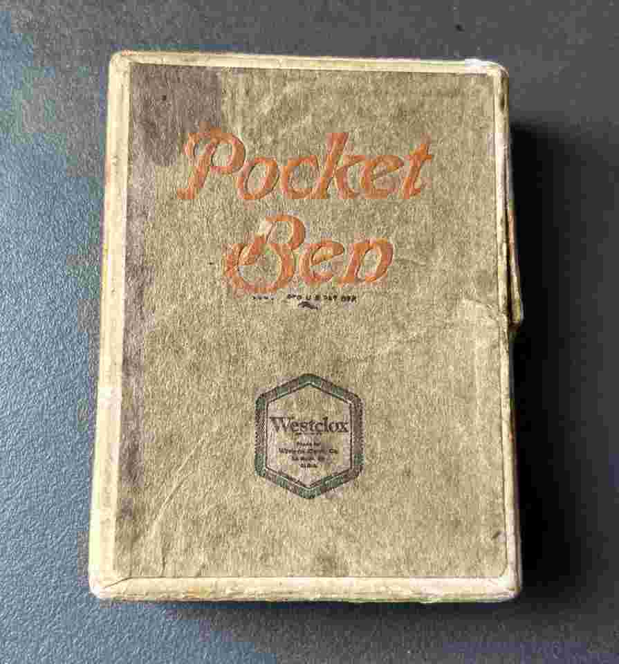 Two Vintage Pocket Watch Boxes Ingraham & Pocket Ben