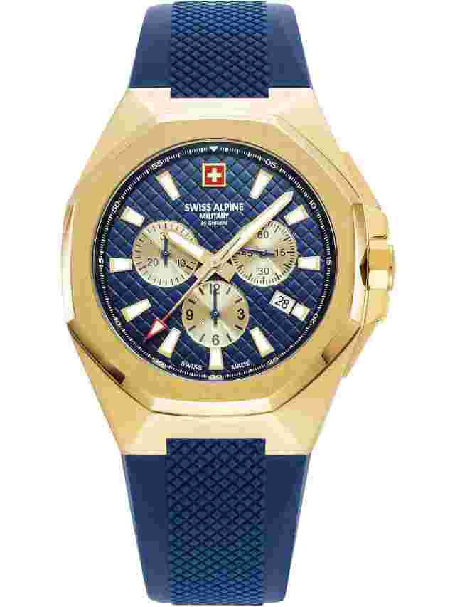 Swiss Alpine Military 7005.9815 Typhoon Chronograph Mens Watch 42mm 10ATM