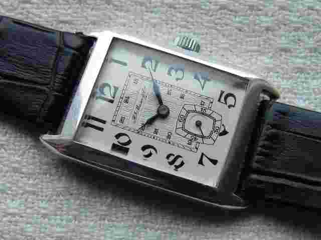 VINTAGE MEN'S H. MOSER & Cie RECTANGLE WRISTWATCH GOOD CONDITION pre-1939